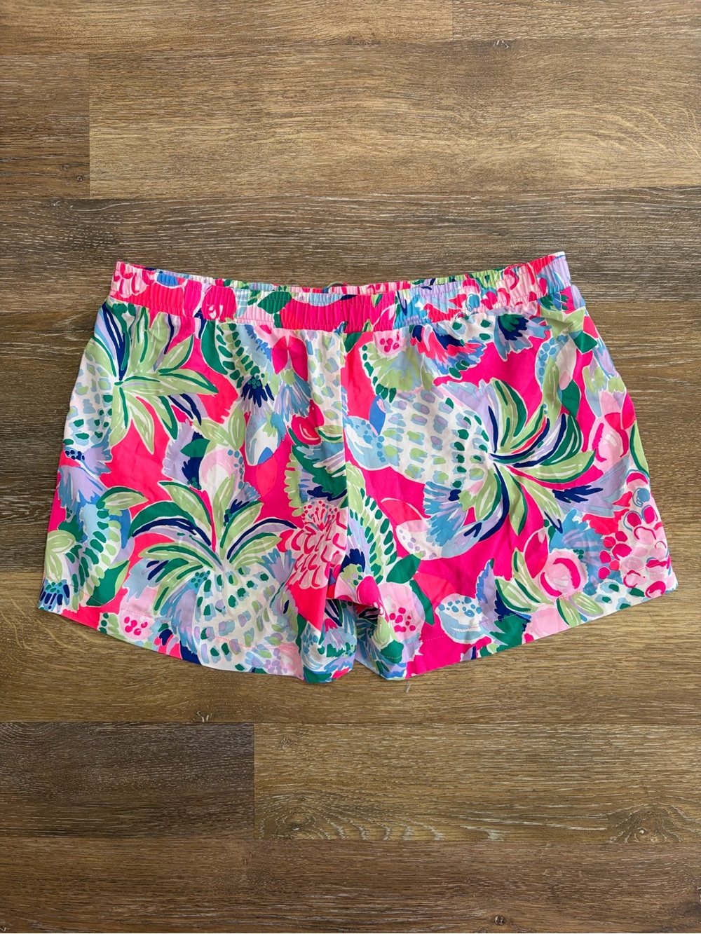NWT Lilly Pulitzer Katia Short running shorts #006336 size L waist 34” - Picture 7 of 10
